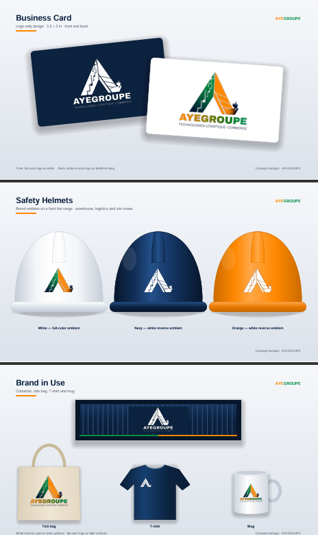 AYEGROUPE brand mockup